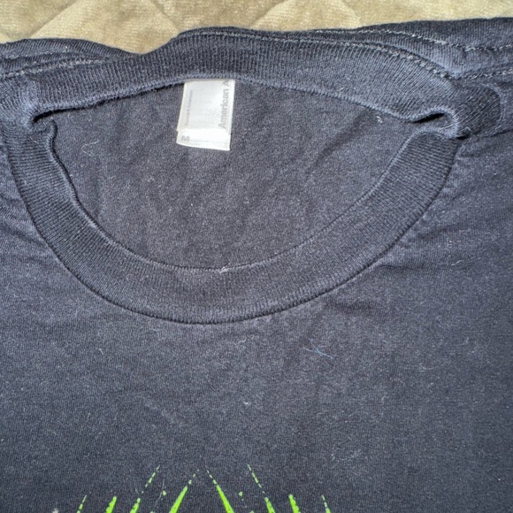 Graphic Black T-Shirt with Green Accents - Picture 5 of 7